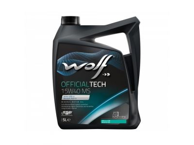 Моторное масло WOLF OFFICIALTECH 15W40 MS 5L